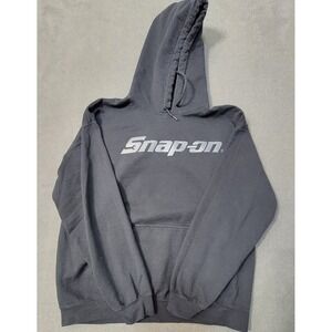 Snap-on Tools Pullover Hoodie Sweatshirt Mens Large Black Workwear Mechanic